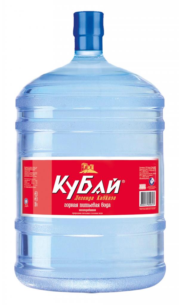 Питьевая вода «Кубай» 19 литров