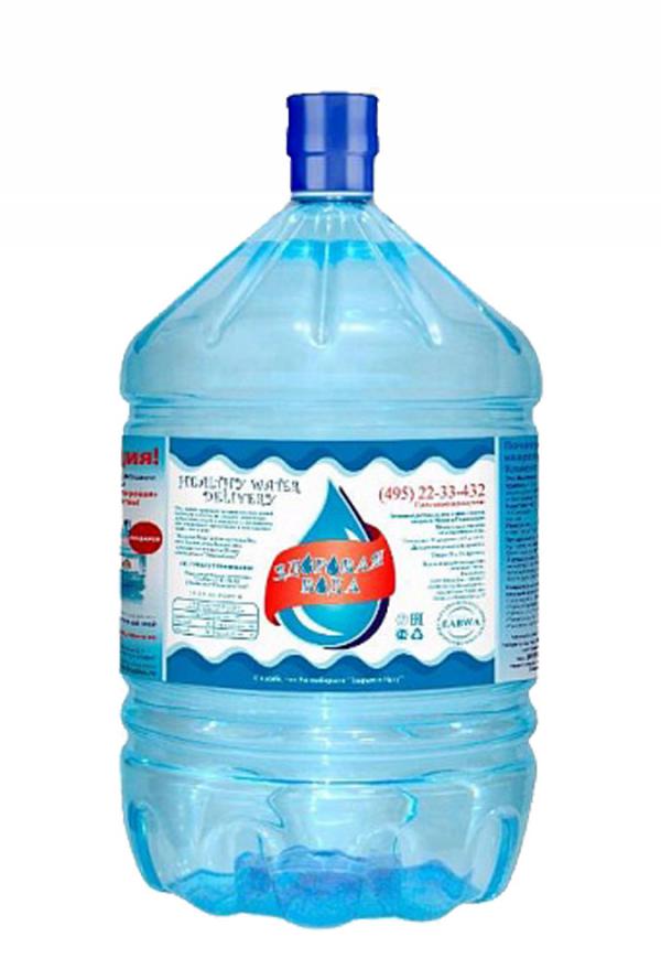 Питьевая вода «Здоровая» в одноразовой таре 19 л