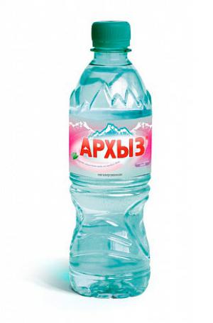 Питьевая вода «Архыз» 0.5 литра газированная (12 бутылок)
