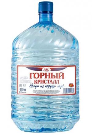 Вода «Горный Кристалл» ПЭТ 19 литров